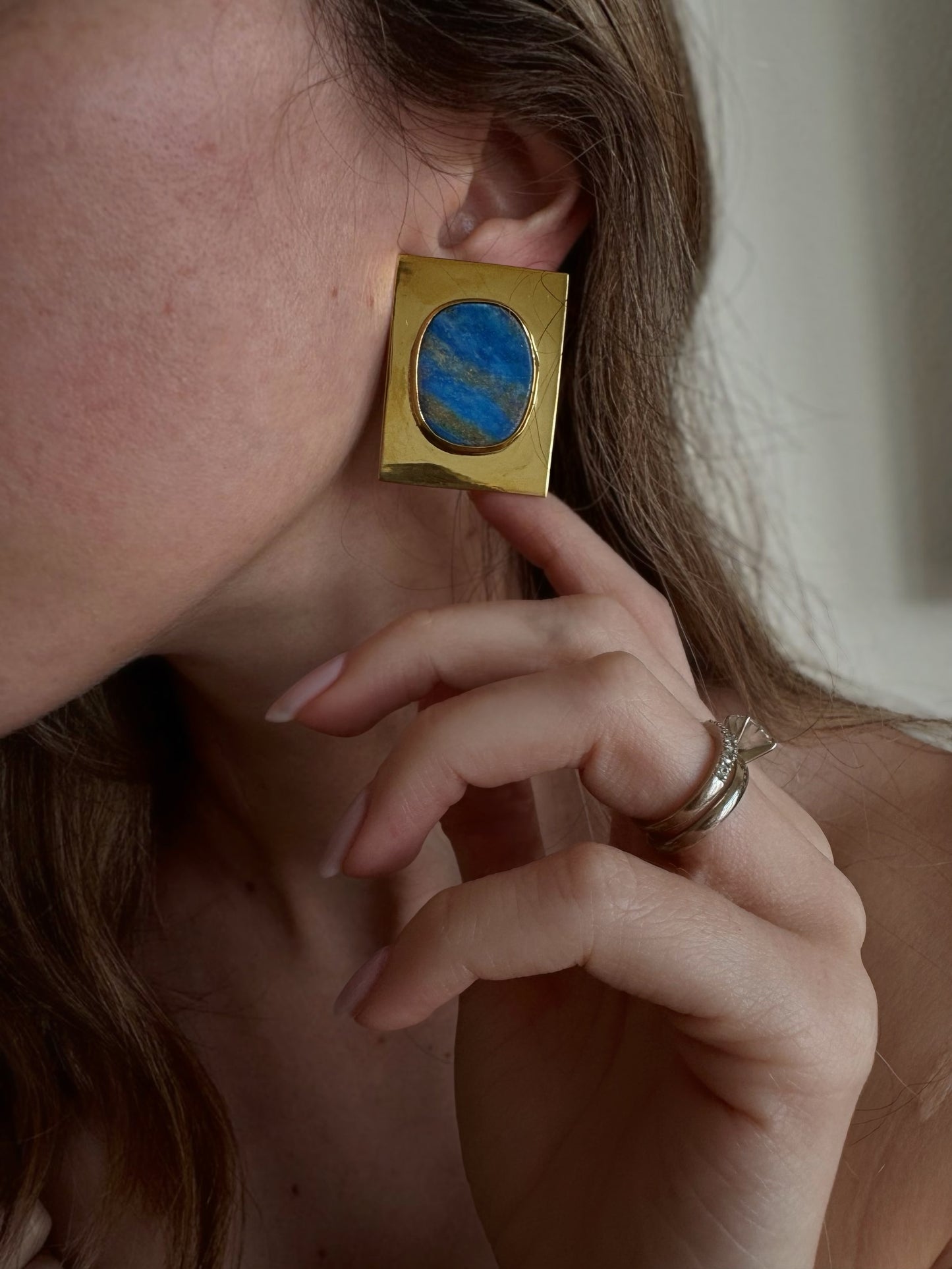 Ocean Lapis Earrings | Bold Blue Summer Gemstones