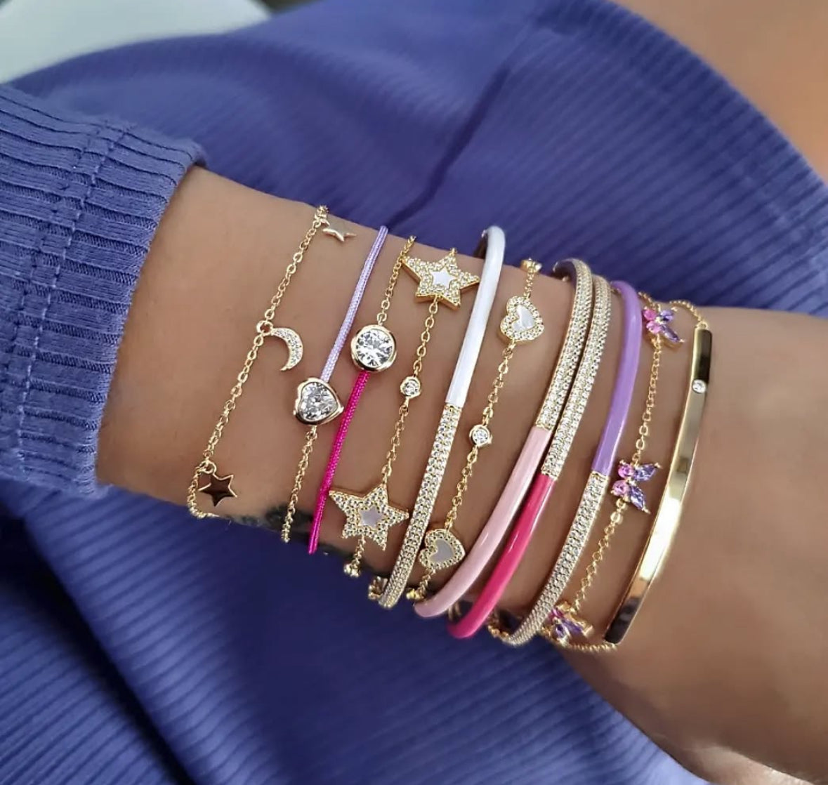 Heart Mother of Pearl Bracelet | Dainty Gold Bracelet