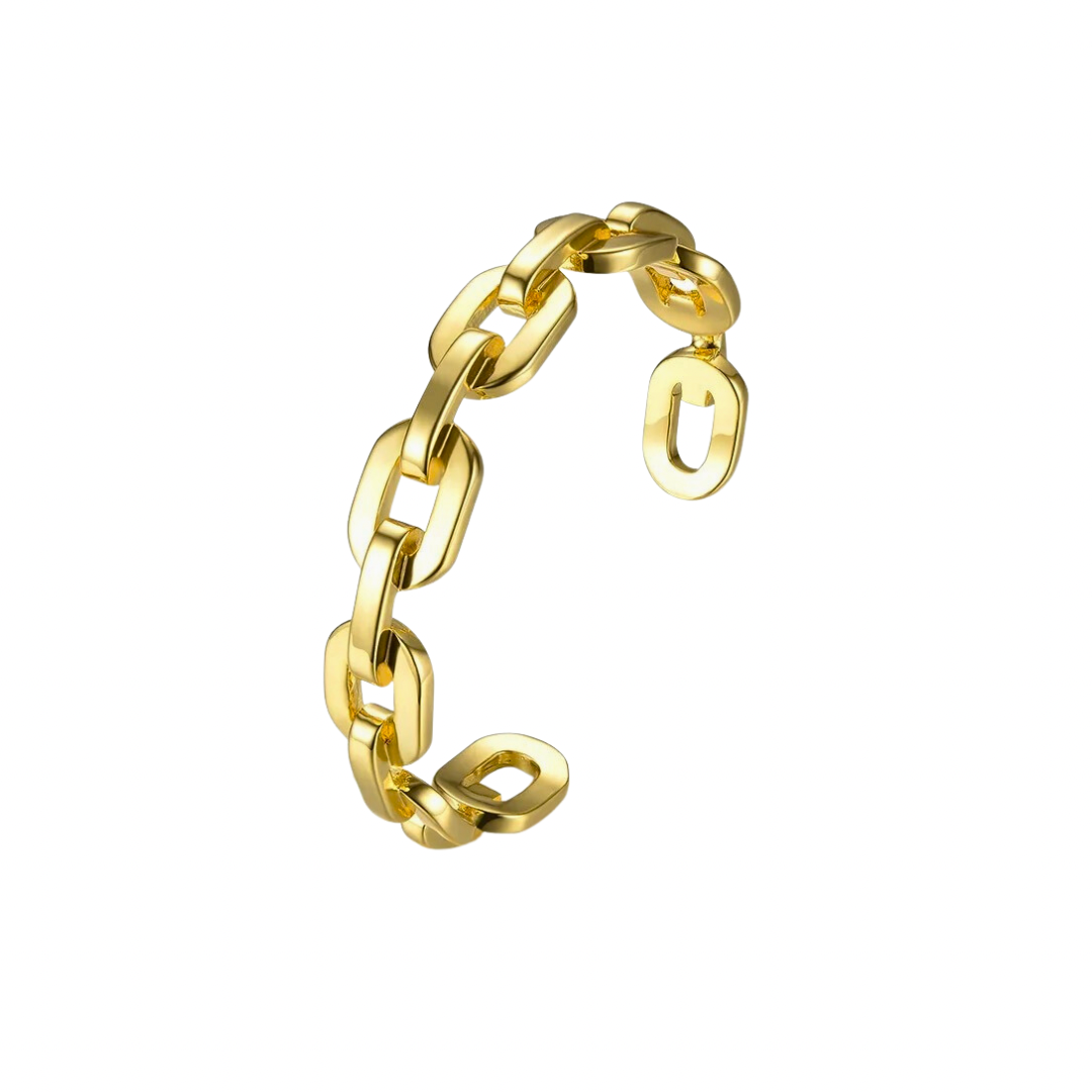 Introducing our LARGE LINK GOLDEN BRACELET. Made with precision and expertise, this elegant and versatile bracelet is crafted with large links for a bold and timeless look. Perfect for any occasion, this bracelet adds a touch of luxury and sophistication to any outfit.
Material: brass + 18k gold plated
Measurements: 2.65 x 2.25 in