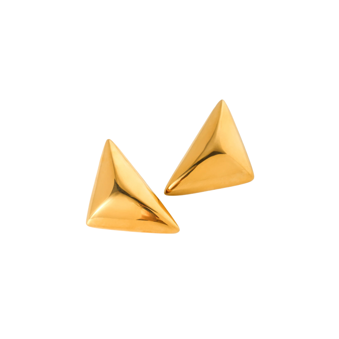 Add a touch of elegance to your wardrobe with our GOLDEN TRIANGLE BELEN EARRINGS. These stylish earrings feature a beautiful golden triangle design, adding a chic and sophisticated touch to any outfit. Made with high-quality materials, these earrings are perfect for any occasion and make a timeless addition to your jewelry collection.
Material: Stainless Steel + 18K gold plated
Measurements: 1.6 x .95 in