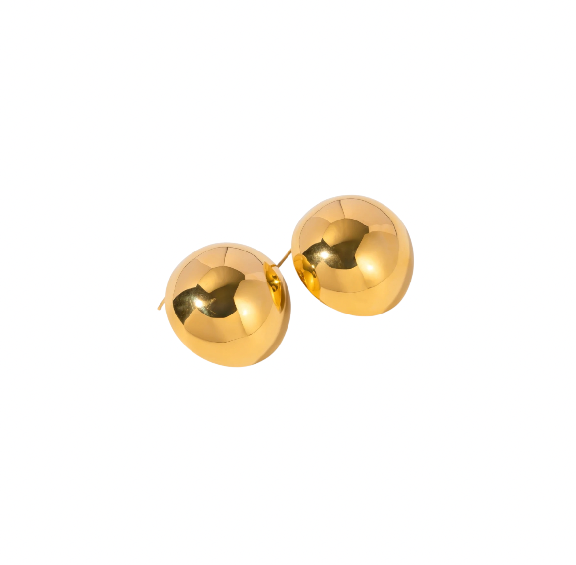 Add a touch of sophistication to any outfit with these gorgeous gold bold studs.
Have more than one piercing? Awesome! Our gold bold studs pair well with other piercings or earrings.
thick hoop earrings the most in-demand and chunky styles
Material: Stainless Steel + 18K gold plated
Measurments: 1.50 cm