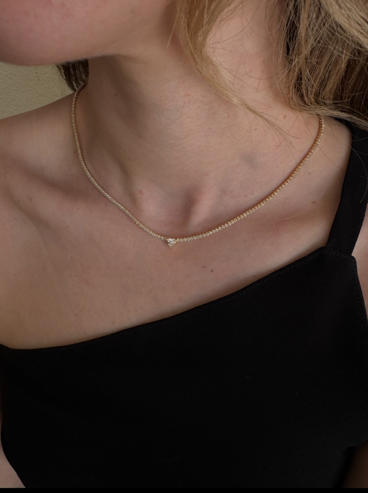 Tennis Heart Necklace