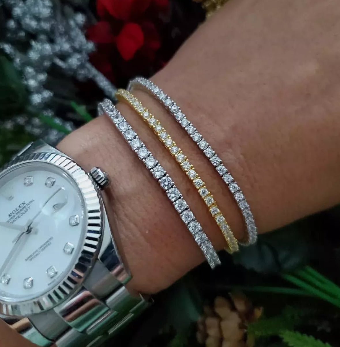 Serena Silver Tennis Bracelet