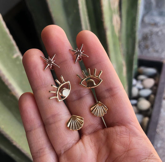 Sea Shell Studs