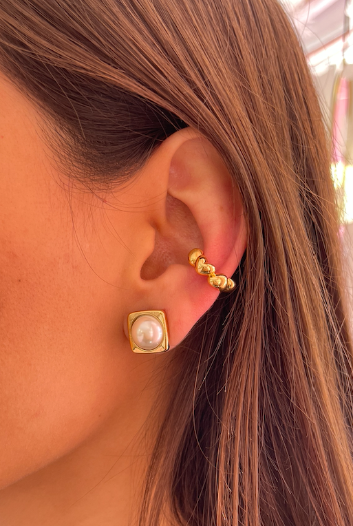 Bubble Heart Ear Cuff