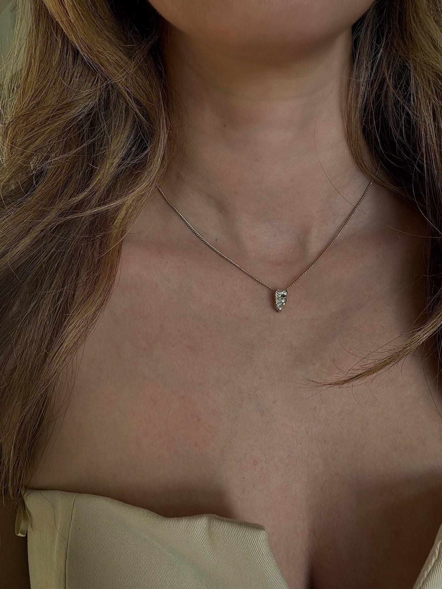 Initial Silver Bubble Necklace