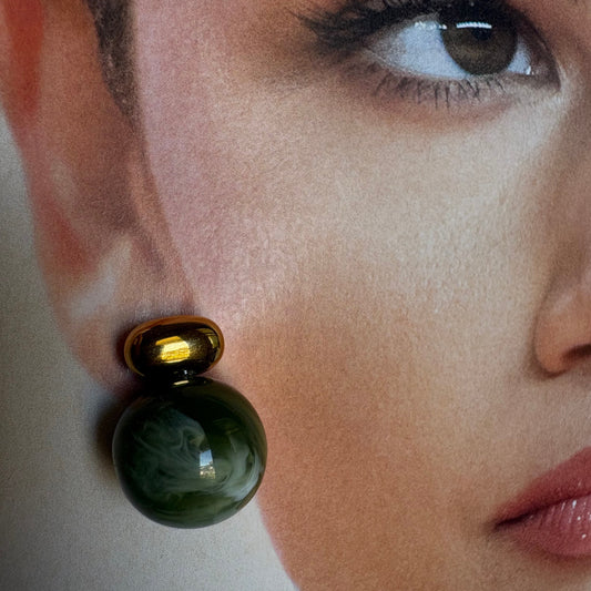 Olivia Marble Drop Earrings