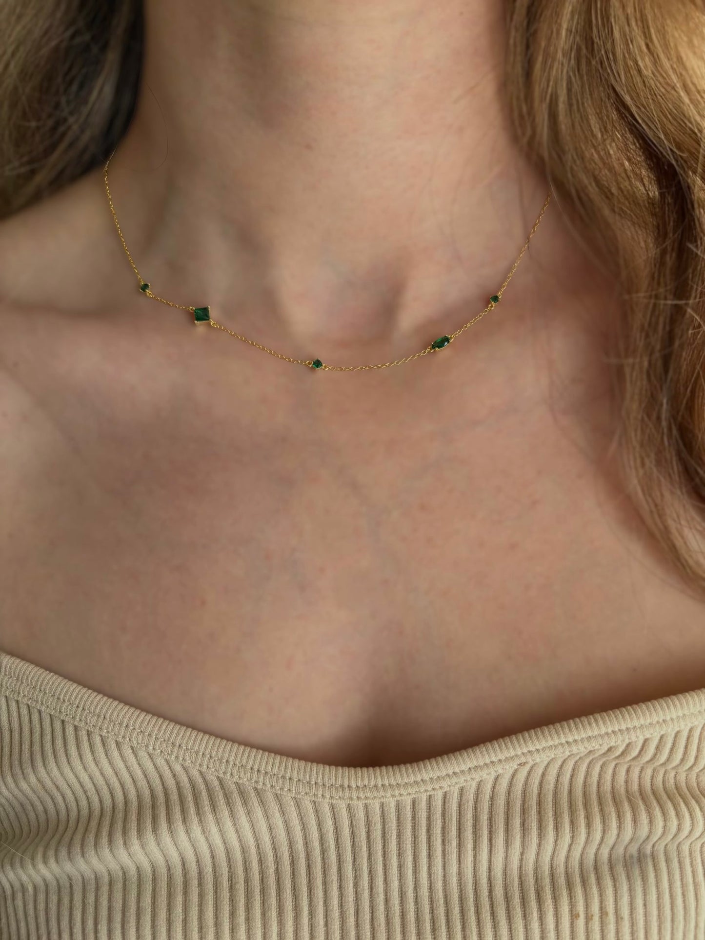 Green Figure Necklace