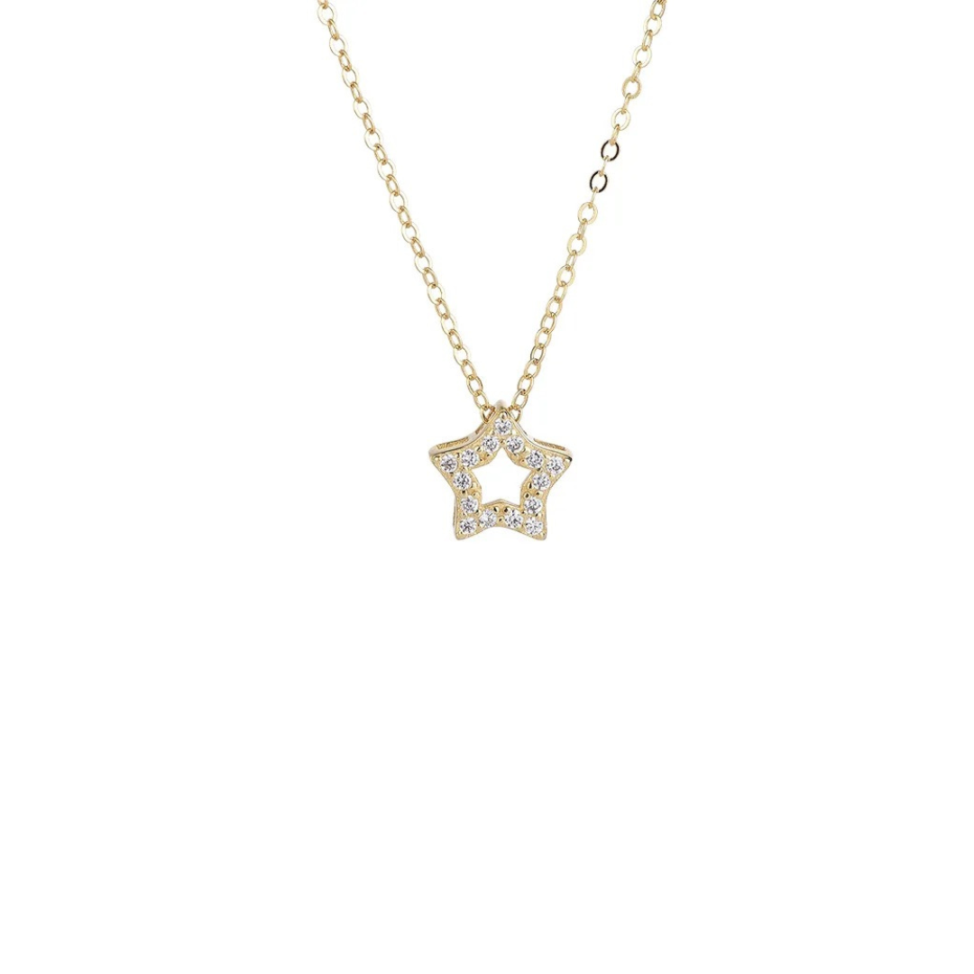 Unleash your bold and adventurous spirit with our CONTOUR MINI GOLDEN STAR NECKLACE! This striking necklace features a delicate golden star design, adding a touch of celestial charm to any outfit. Show off your unique style and shine like a star with our stunning necklace.
Unleash the power of your YOUniverse… and look HOT doing it.
Material: 925 Sterling Silver + gold plated 18K
Measurements: 16.6 in + 1.2 in
pendant: .35 in x .35 in