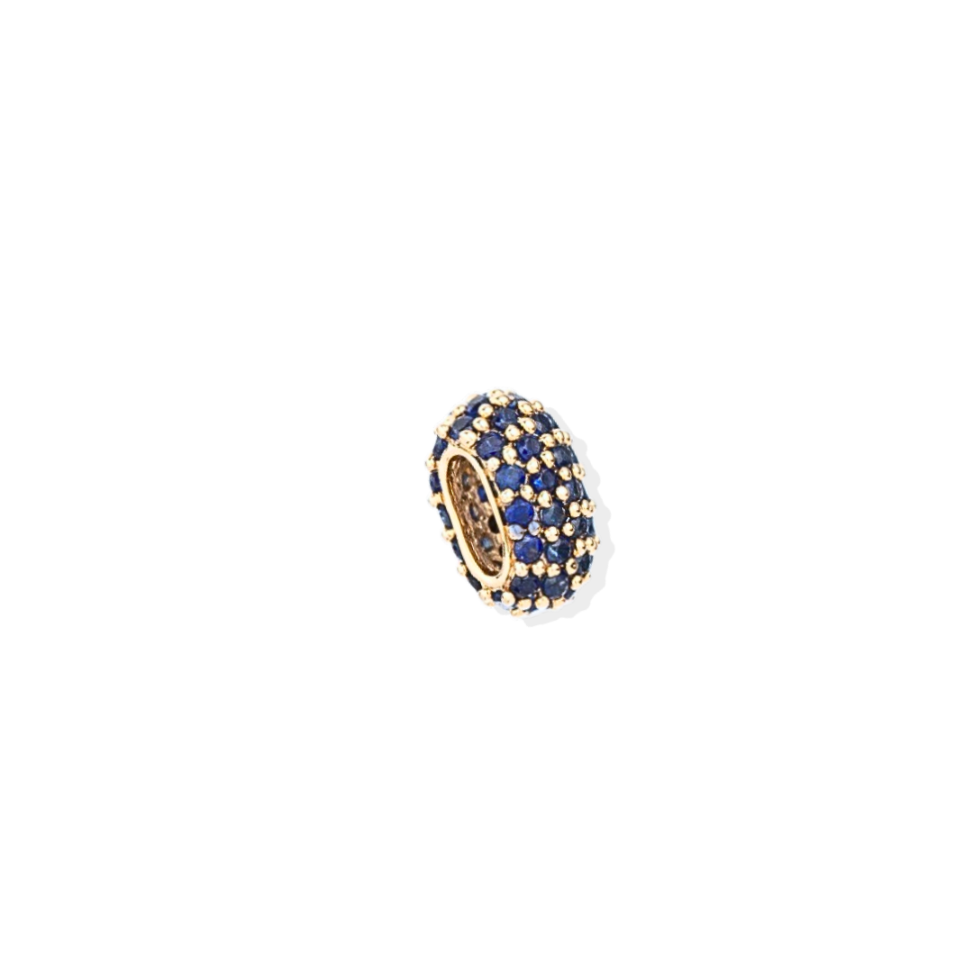Deep Wisdom charm — 18K gold-plated deep navy pavé intention charm, Inner Power Collection