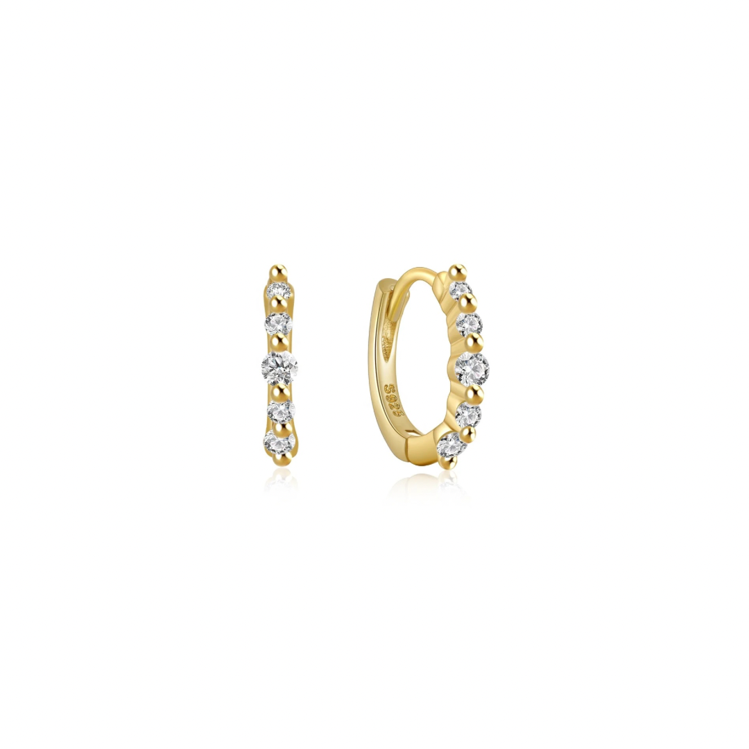 Expertly crafted with sparkling zirconia stones, our SPARK ZIRCONIA SILVER HOOPS elevate any outfit. Made with high-quality materials, these hoops add a touch of luxury to your wardrobe.
Perfect for a night out or everyday wear, they are a versatile and timeless addition to your jewelry collection.
Material: .925 Sterling Silver + 18K gold plated
Measurments: