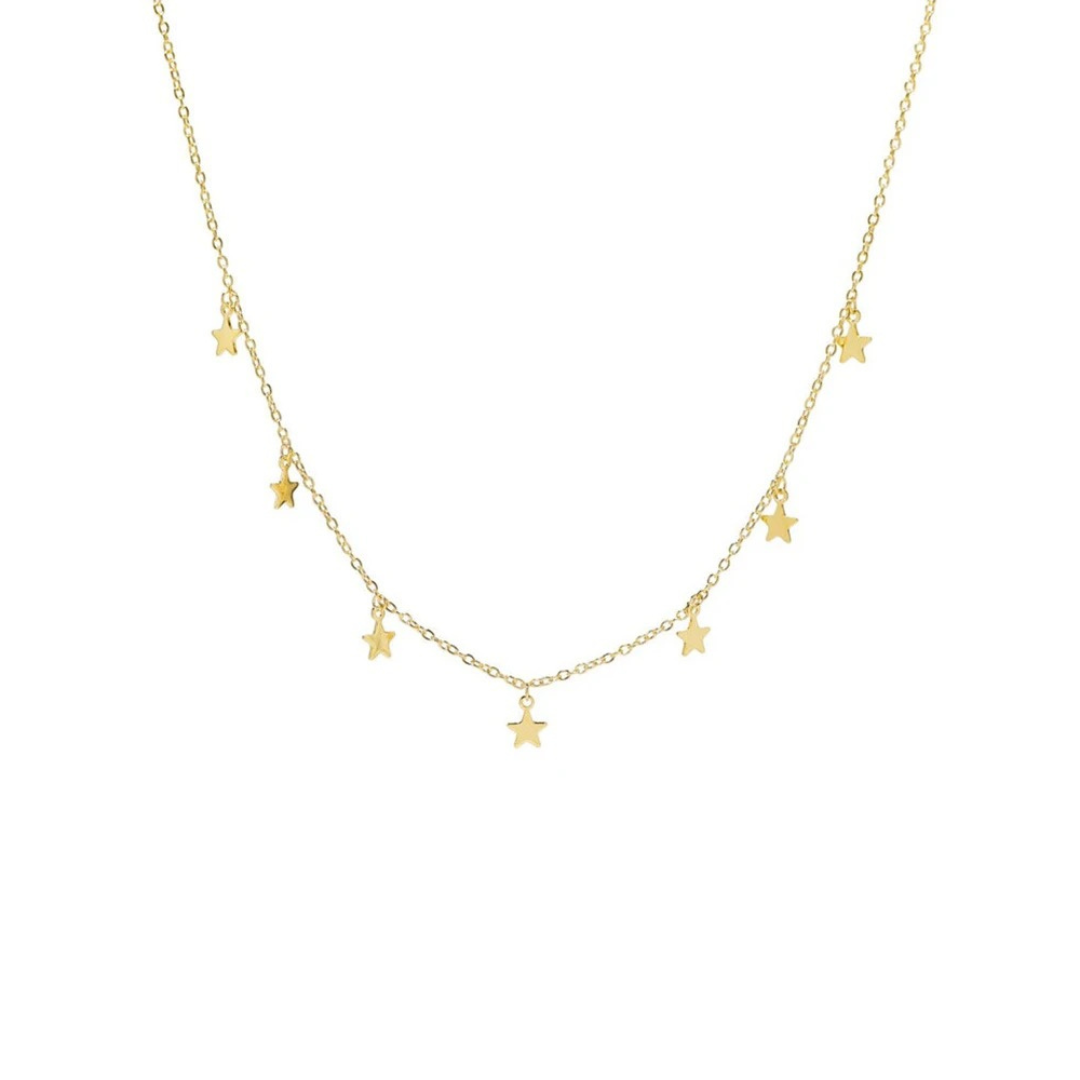 Shine like a star with this multiple stars golden choker.
Perfect for adding a touch of whimsy to your style. (Seriously, you'll be the star of the show.)
”Unleash the power of your YOUniverse… and look HOT doing it.
• Holiday jewelry sale
• Personalized jewelry Christmas
• Trendy holiday jewelry
• Affordable Christmas jewelry
• Luxury jewelry Christmas gifts
• Stocking stuffer jewelry