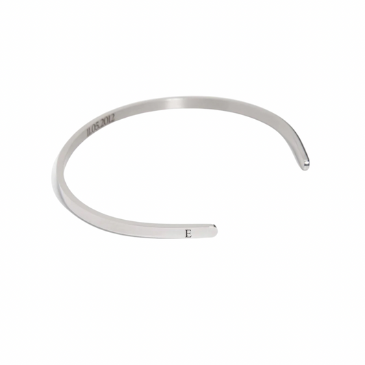 Bracelet is perfect for engraving your unique message or symbols. Show off your individuality and elevate your look with this custom piece.