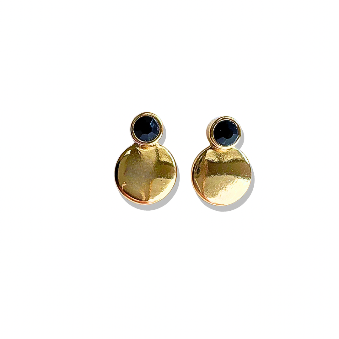 Nerea Black Large Earrings