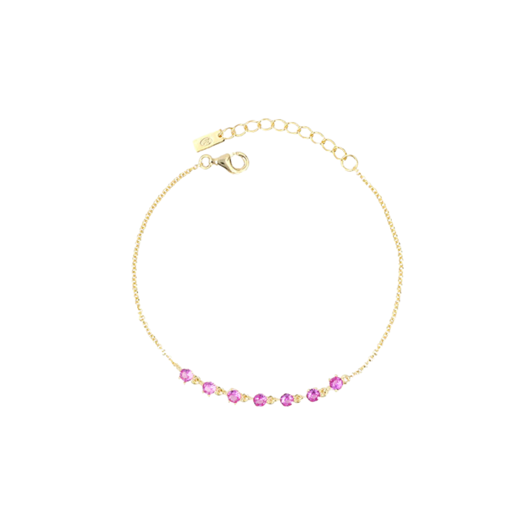 Rock the romantic look with our Middle Verona pink bracelet.
Perfect for expressing your love to someone or declaring your love. Who needs words when you've got this bracelet on your wrist? (No cheesy love songs required!)
Grab yours now!
Material: Sterling silver .925 + 18K gold plated
Measurements : 6.10 in + 1.20 in