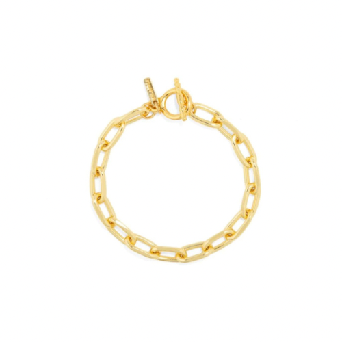 Upgrade your style with the CLIP GOLDEN LINK BRACELET. Its unique design adds a touch of playfulness to any outfit. Clip it on for a fun, effortless look that is sure to make a statement. Perfect for any occasion, this bracelet is the must-have accessory for any trendsetter.
Material: Sterling silver .925 + 18K gold plated