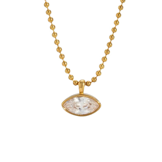 Charlotte Marquise Ball Chain Necklace