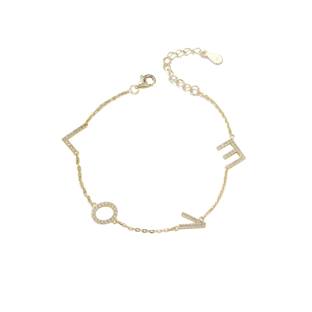 Crafted with care from high-quality materials, the L-O-V-E Bracelet is a symbol of love and affection. This beautifully designed bracelet features the letters L-O-V-E, reminding everyone to spread love and kindness in their daily lives. A perfect accessory for any outfit, this bracelet is a must-have for all lovers of beauty and harmony.
Material: Sterling silver .925 + 18K gold plated
Measurements: 6.60 in + .55 in