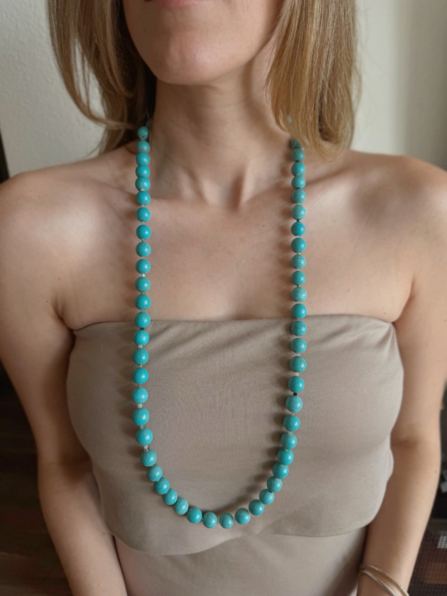 Turquoise Howlita Double Necklace