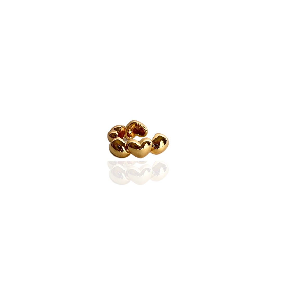 Bubble Heart Ear Cuff
