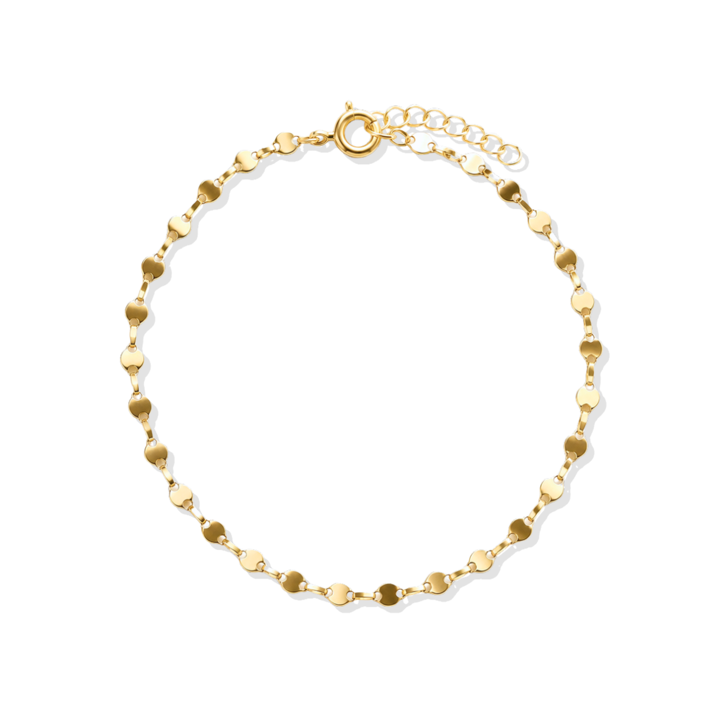Anna Mirror Chain Gold Anklet