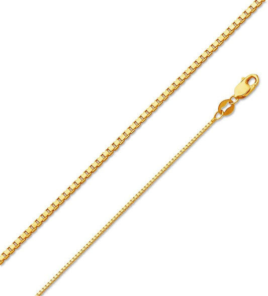 Box Chain Gold Necklace - Fanie Marie Jewelry