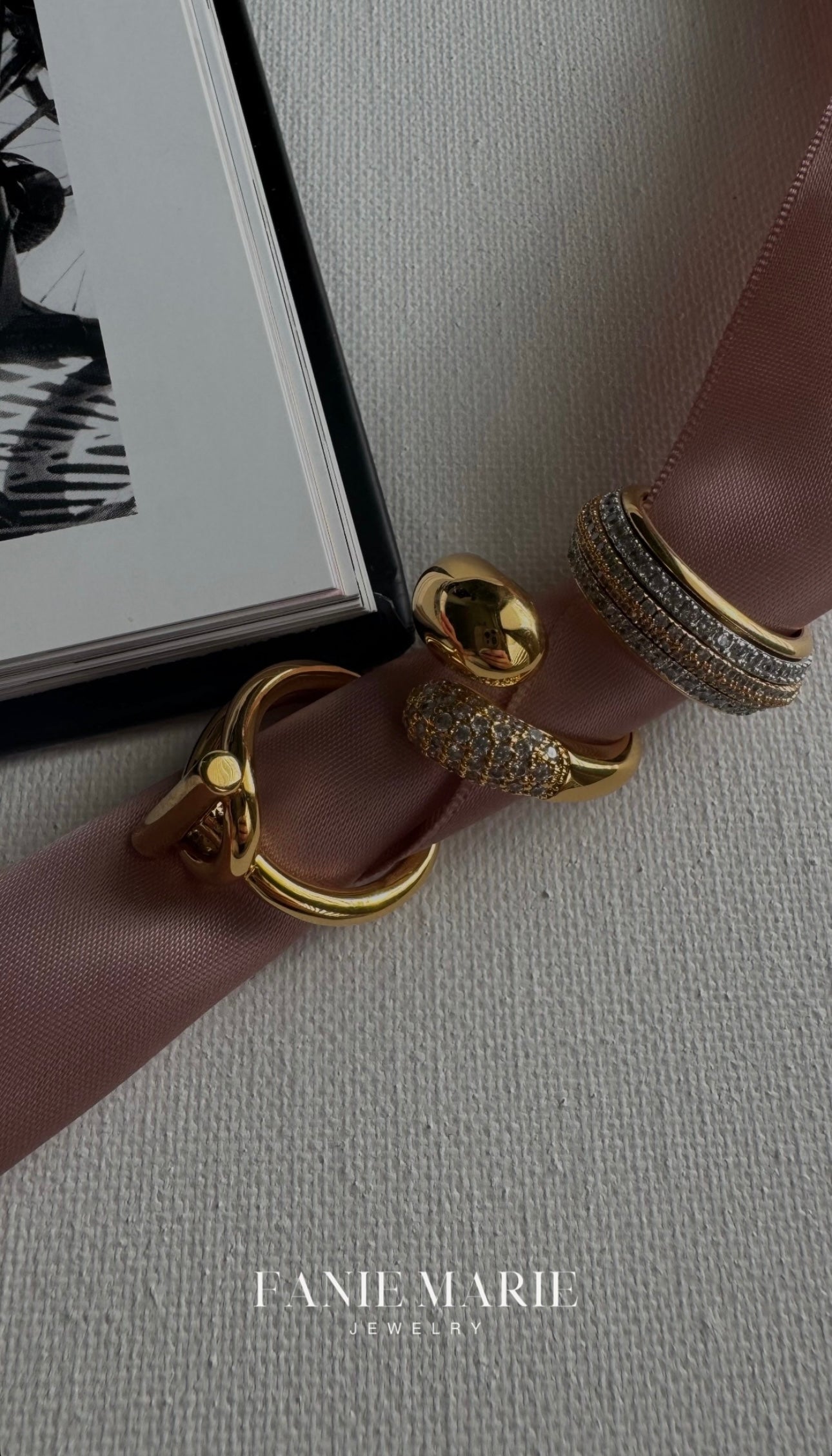 Simple Gold Line Ring | Dainty Minimalist Band