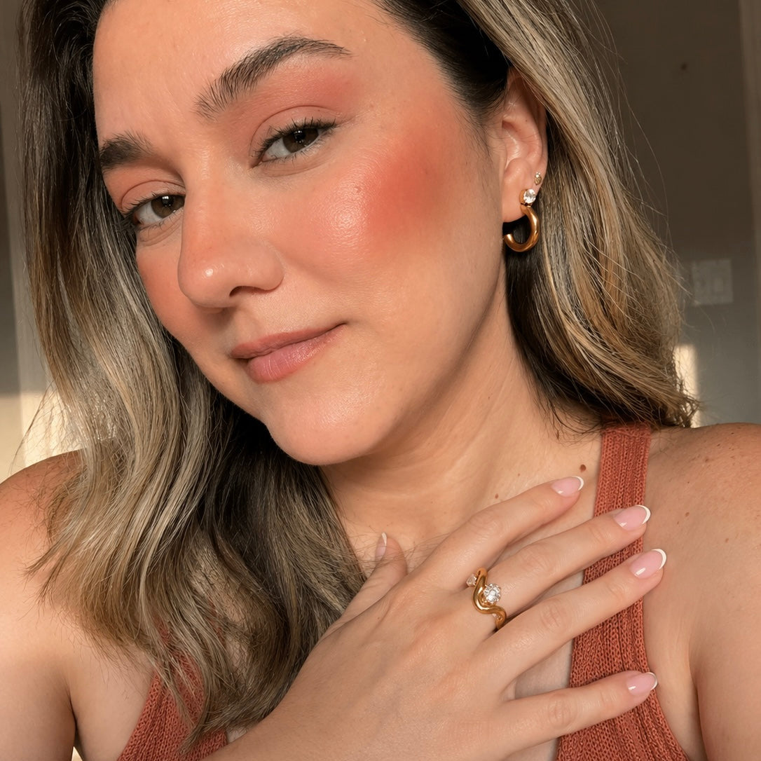 Aurelia Two-Stone Wave Ring