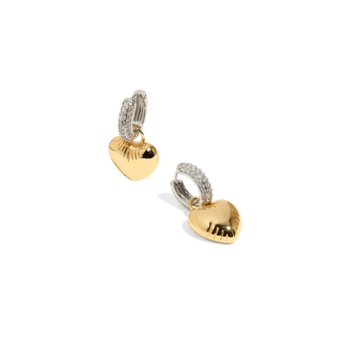 Add some sparkle to your ensemble with our Golden Heart Silver Spark Balloon Huggies earrings! These playful and unique huggies feature a charming golden heart and a touch of silver sparkle. Perfect for adding a fun touch to any outfit.
Material: Stainless Steel + 18K gold plated
