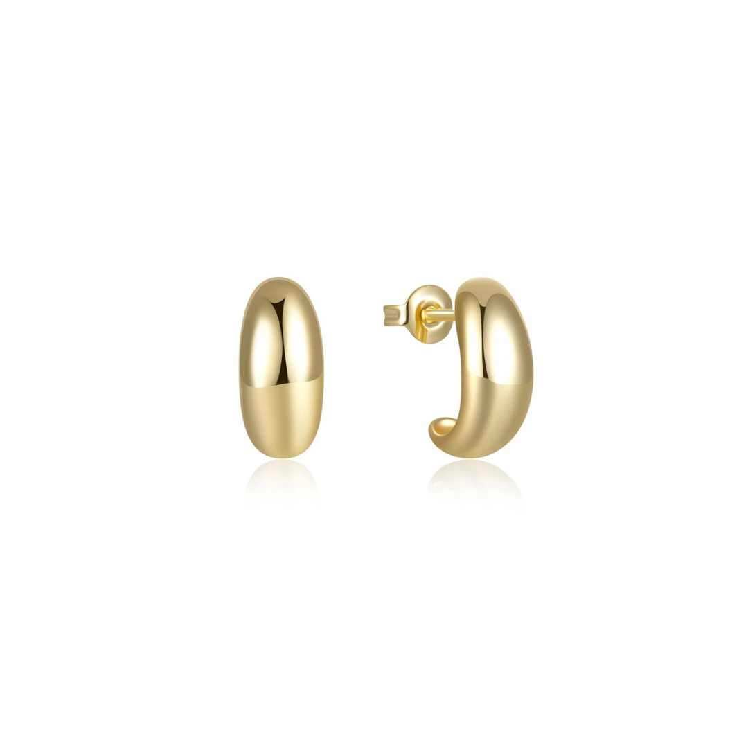 Introducing the 2025 trend in jewelry with our Golden Luly studs.
Add a touch of whimsy to your wardrobe with our Golden Luly Studs. These trendy earrings will elevate any outfit. Get ready to receive compliments!
Material: .925 Sterling Silver + 18K gold plated
Measurements: .55 x .40 in