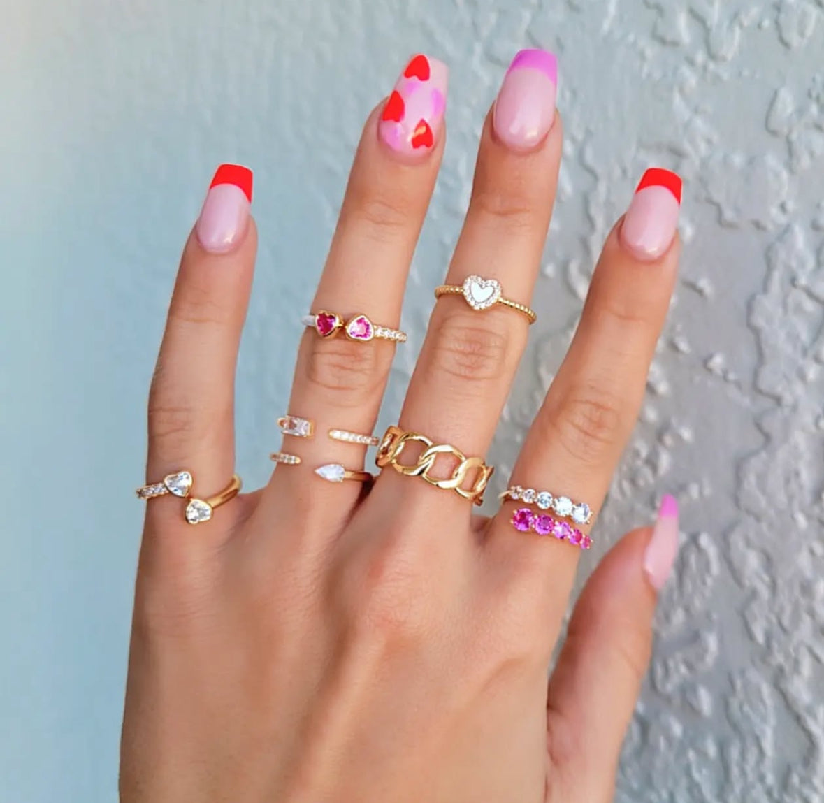 Heart Mother Pearl Ring