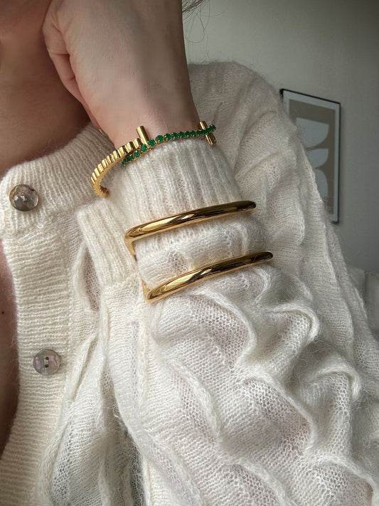 Linear Gold Cuff