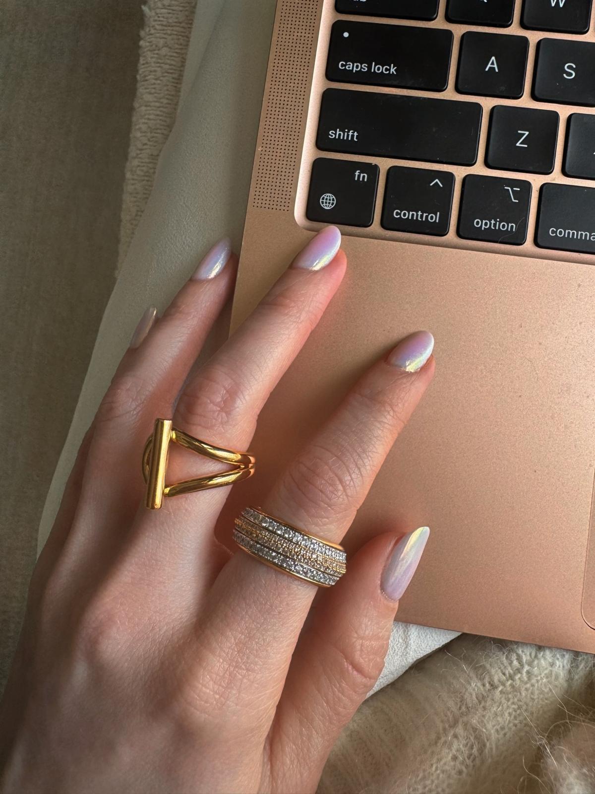 Dual Color Sparkle Ring