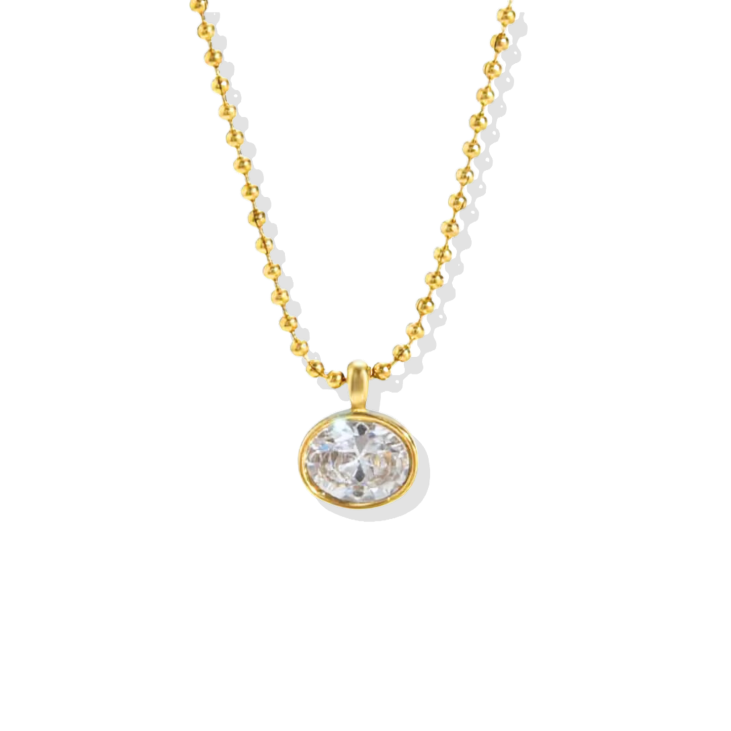 Charlotte Oval Ball Chain Necklace