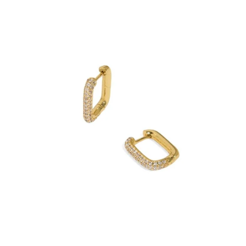 Embrace boldness with LINK PAVE huggies, the perfect accessory for risk-takers. These daring earrings feature a unique link design and sparkling pave accents. Dare to stand out and make a statement with these huggies. Take your style to the next level with LINK PAVE huggies!
Material: Stainless Steel + 18K gold plated