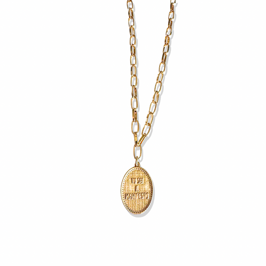 “Tu Sei il Manifesto” Gold Pendant Necklace