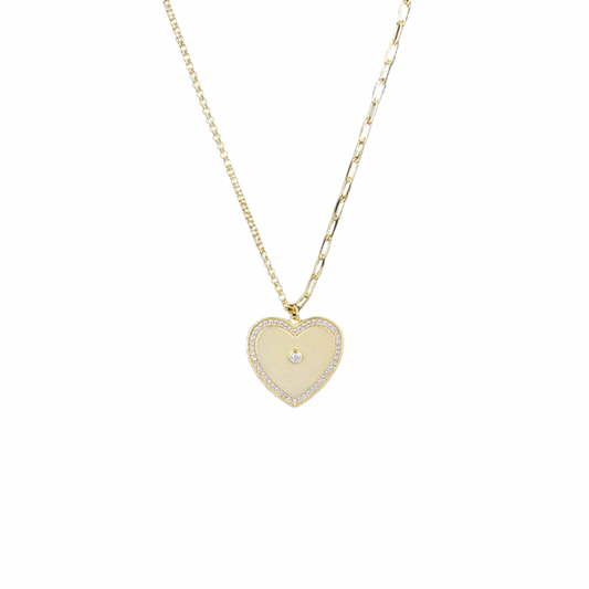 Elevate any outfit with this special necklace and express your personal style with confidence.
Surprise your sweetheart with our SPECIAL HEART NECKLACE! Show your love with this unique and charming necklace.
Perfect for adding a touch of whimsy and romance to any outfit.
Don't miss out on this special gift for your special someone!
Material: Sterling silver .925 + 18K gold plated
Measurements: 15.60 in + 2.00 in pendant: .75 x .78 in