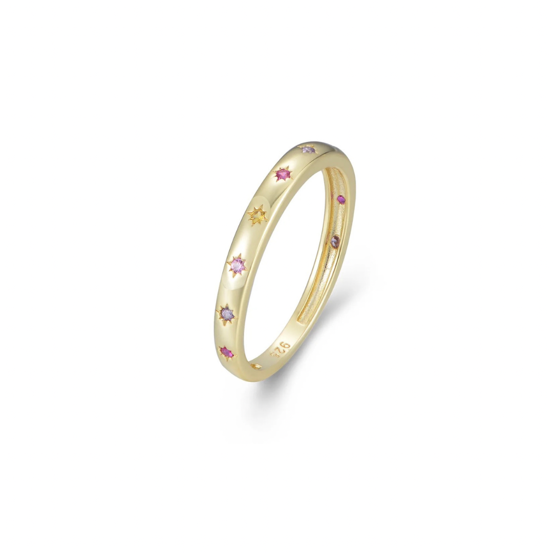 Add some shape and sweetness to your style with the HEXAGON SWEET COLOR RING. 
Featuring a bold, geometric design in a playful combination of yellow, purple, and pink, this ring is sure to brighten up any outfit.

Treat yourself to this unique and colorful ring!


Material: .925 Sterling Silver + 14K gold plated