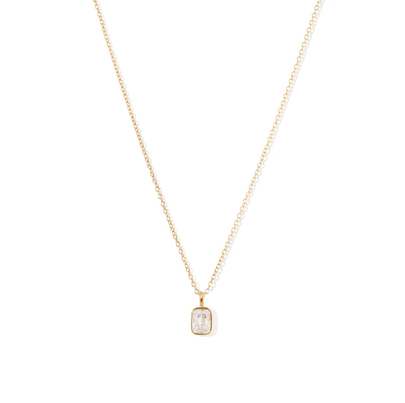 Kayla Emerald Cut Necklace