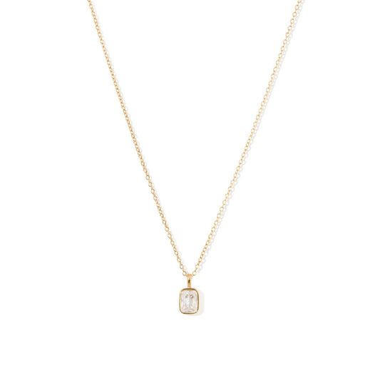 Kayla Emerald Cut Necklace