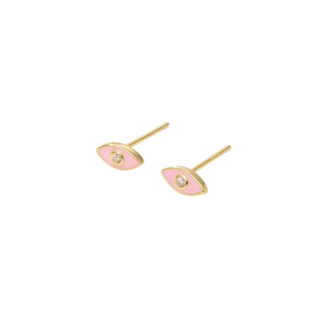 Protect yourself from negative energy and bring some edge to your look with our ENAMEL EVIL EYE PINK STUDS!

These stylish studs are not only trendy, but they also serve as a powerful symbol of protection. 
Add some attitude to your style and keep the bad vibes away with these eye-catching earrings.


Material: 925 Sterling Silver + gold plated 18K

Measurements: .3 in x .15 in