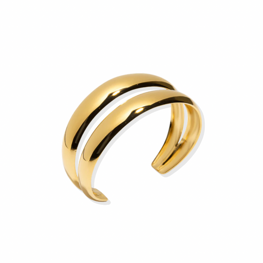 The Nova – Bold Double Gold Bracelet