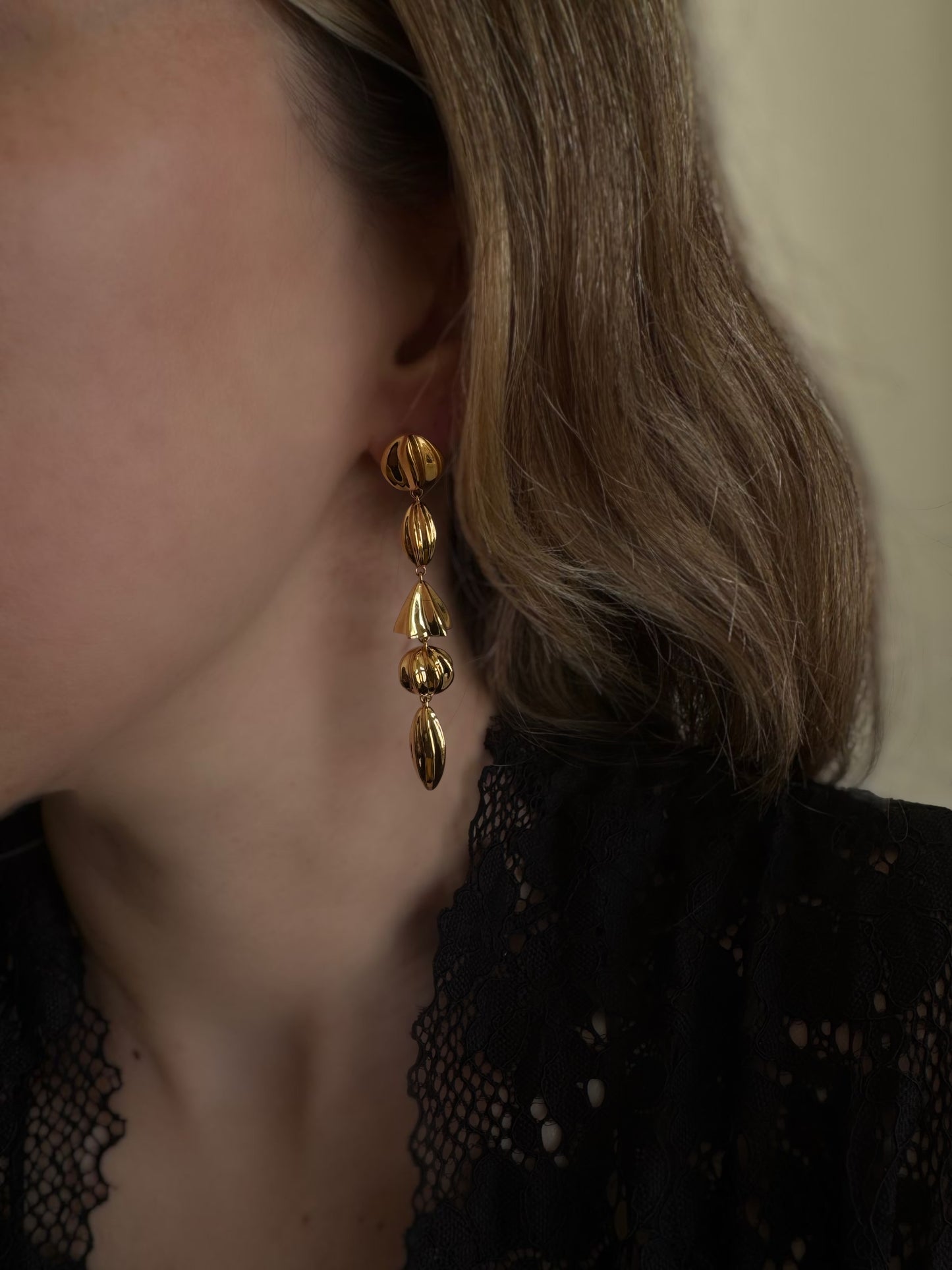 Geometric Gold Earrings