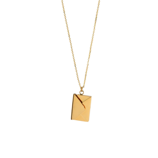 Envelope Message Gold Necklace