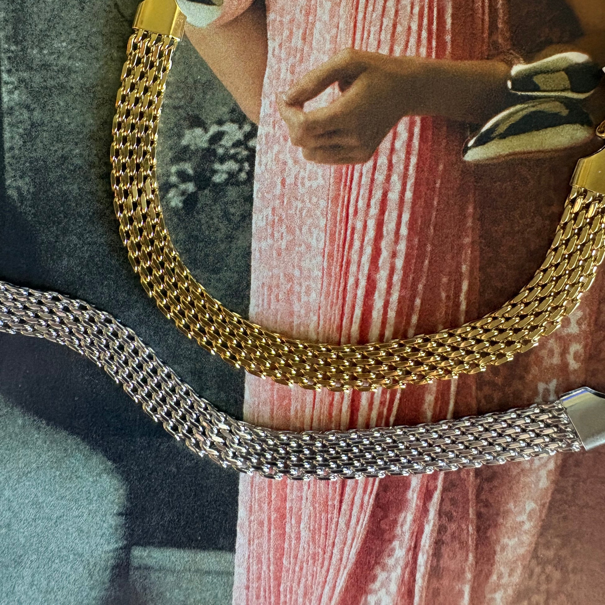 Lauren woven bracelet close-up detail