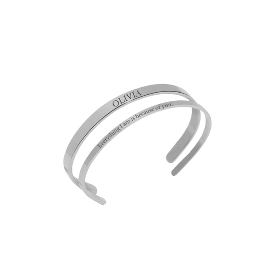 Matching Silver Bracelet Set