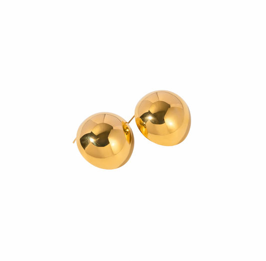 Add a touch of sophistication to any outfit with these gorgeous gold bold studs. 
Have more than one piercing? Awesome! Our gold bold studs pair well with other piercings or earrings. 

thick hoop earrings  the most in-demand and chunky styles


Material: Stainless Steel + 18K gold plated

Measurments: 1.50 cm