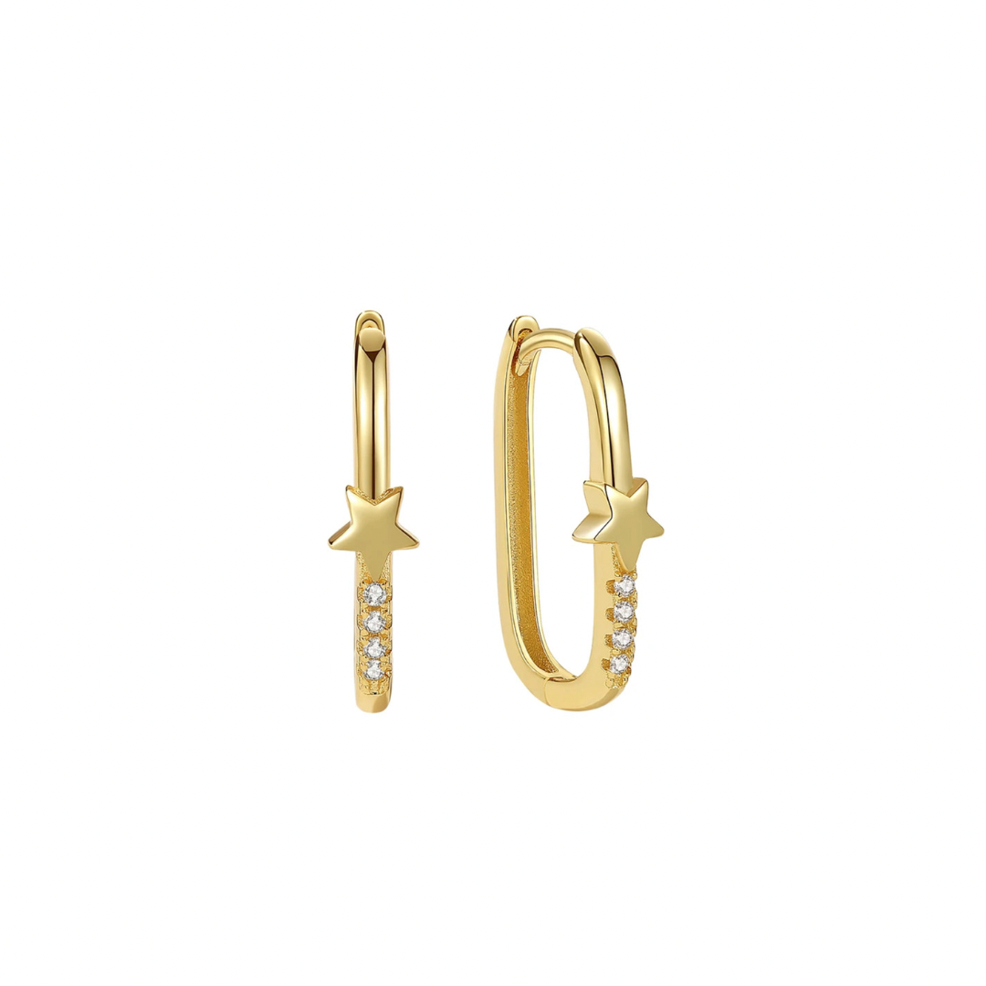 Indulge in the celestial beauty of our Clip Star Sparkle Hoops! These stunning earrings feature a dazzling star sparkle design, adding a touch of glamour to any outfit. 

Unleash the power of your YOUniverse… and look HOT doing it. 


Material: 925 Sterling Silver + gold plated 18K

Measurements: .85 x .57 in

 