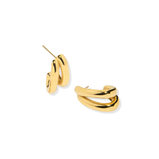 The Soleil – Chunky Gold Hoop Earrings