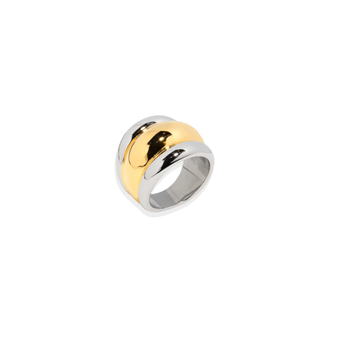 The Merge – Bicolor Triple Ring